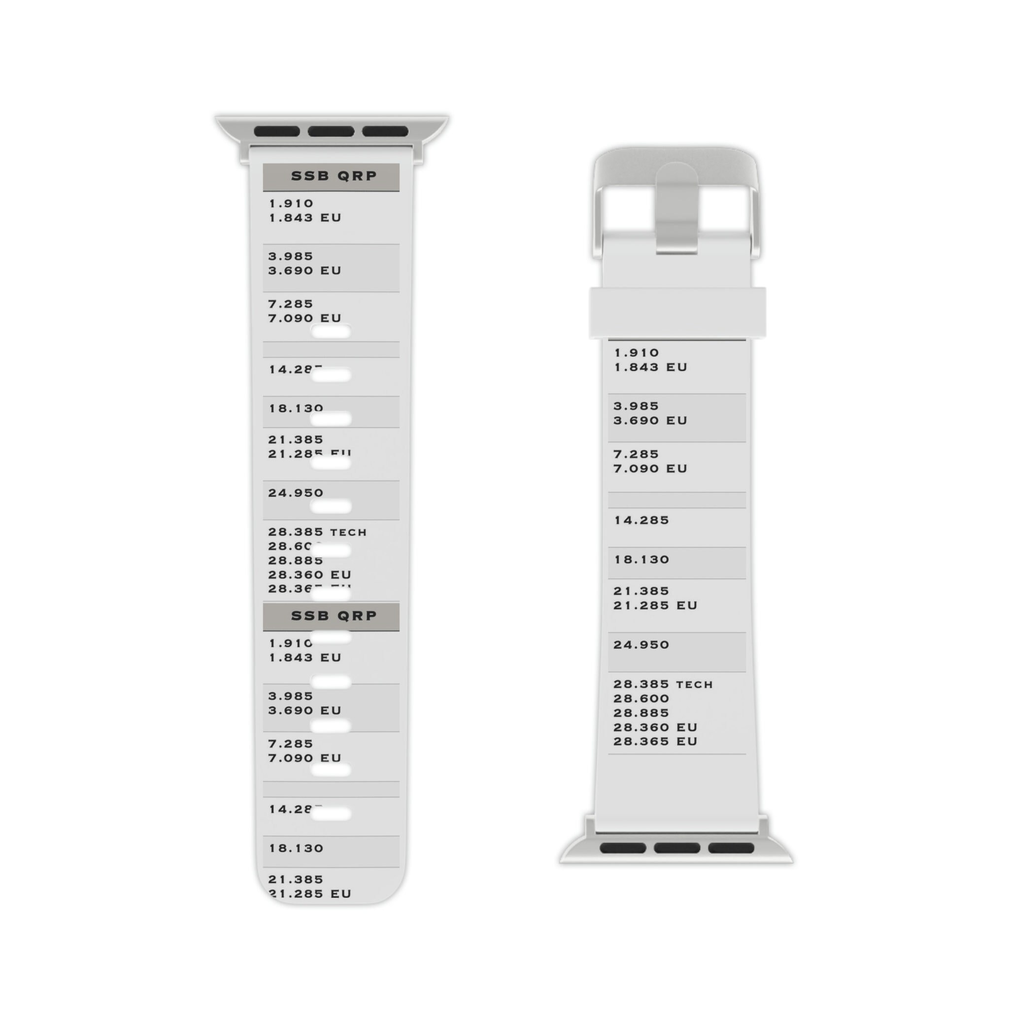 SSB Calling Frequency Apple Watch Band Ham Radio Chart