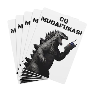 Cartas de póquer CQ MUDAFUKAS para radioaficionados