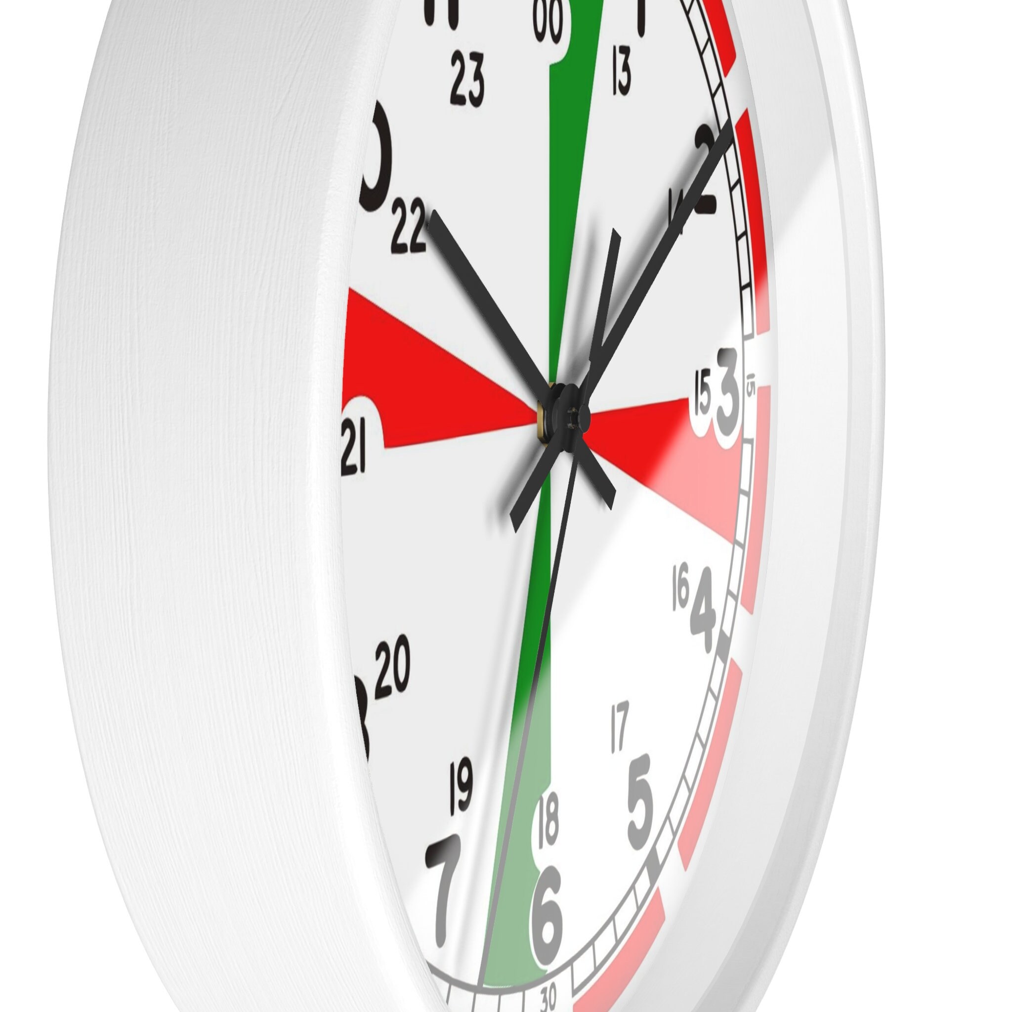 Vintage Radio Room Wall Clock – Emergency Monitoring Markings, Hamshack ...