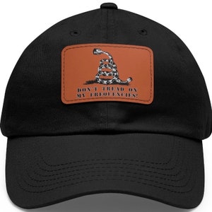 Dont tread on my frequencies Hat on Leather Patch for Ham Radio operators
