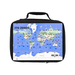 ITU Zone Map QRP Ham Radio Padded Case