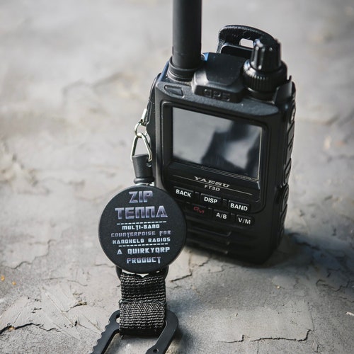 ZipTenna: MultiBand passive counterpoise antenna. Boost the TX/RX signal of your handheld ham radio or walkie talkie