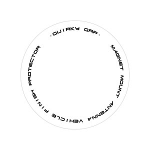 Magnet mount antenna vehicle finish protector by QuirkyQRP Ham Radio