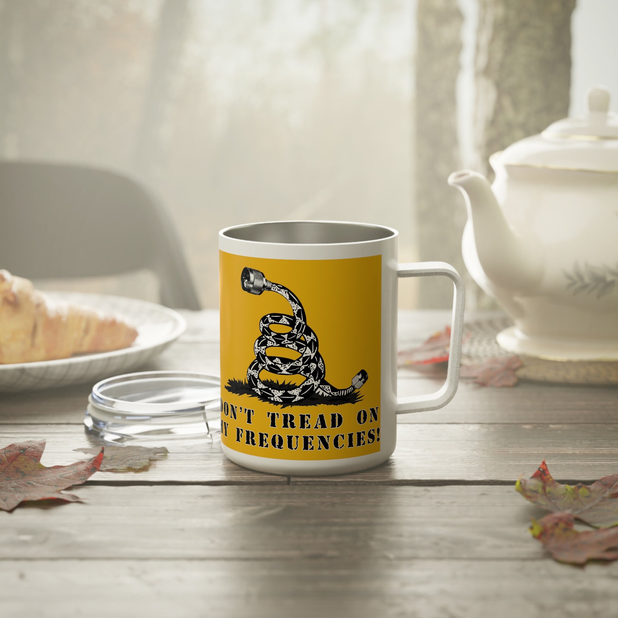 Insulated Coffee Mug, 10oz for Ham Radio Dont Tread on My Frequencies - Etsy