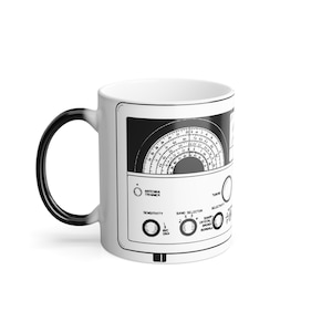 Retro ham radio Color Morphing Mug, 11oz