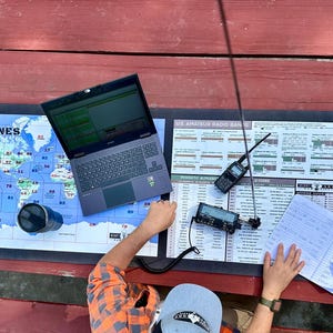 Mammoth ham radio reference field mat for POTA!