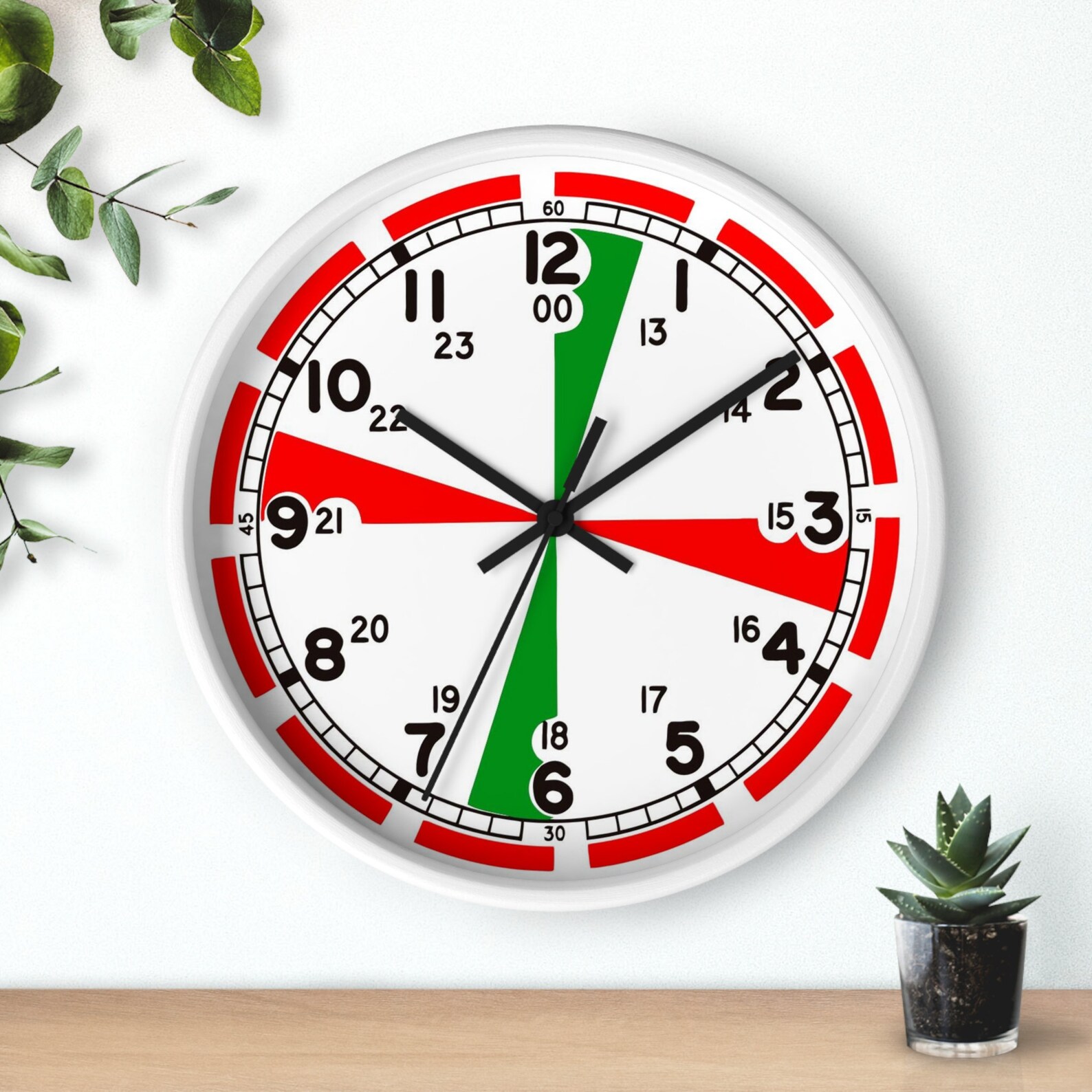 Vintage Radio Room Wall Clock – Emergency Monitoring Markings, Hamshack ...