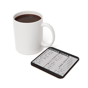 Ham Radio Morse Code Drink Coaster