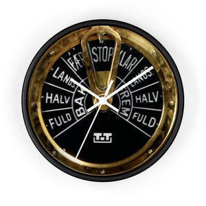 Ships Engine Order Telegraph Wall Clock for boat and maritime enthusiasts