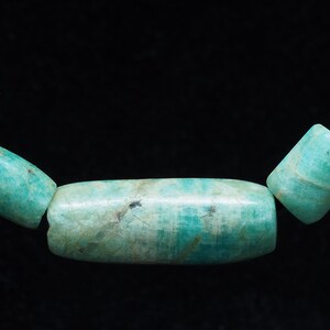 3 Ancient amazonite beads. Mauritania. Tribal, ethnic jewelry image 2