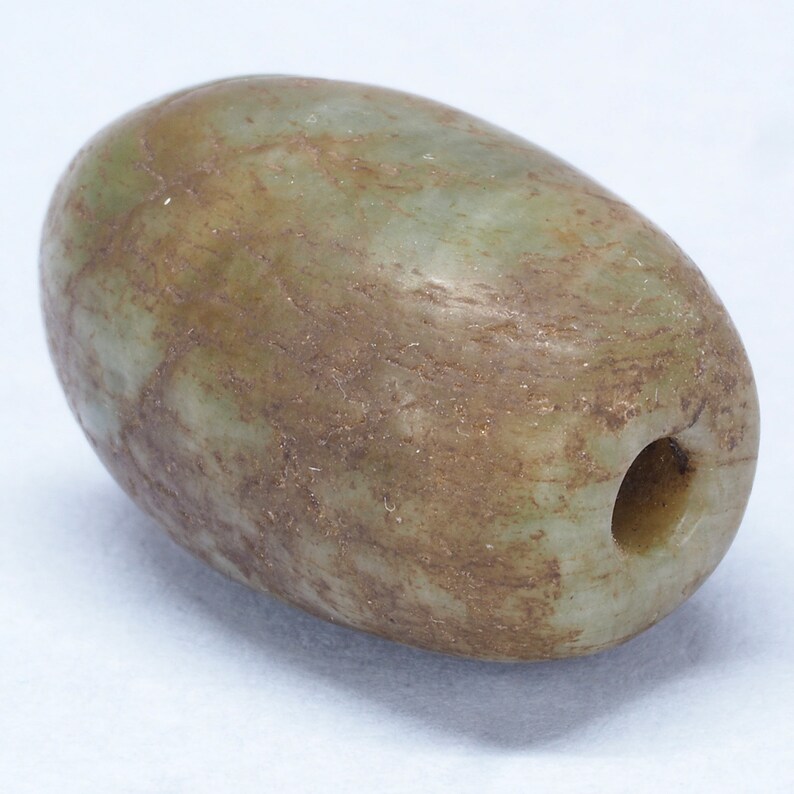 23 x 15 mm Tribal Ancient amazonite stone bead Morocco ethnic jewelry