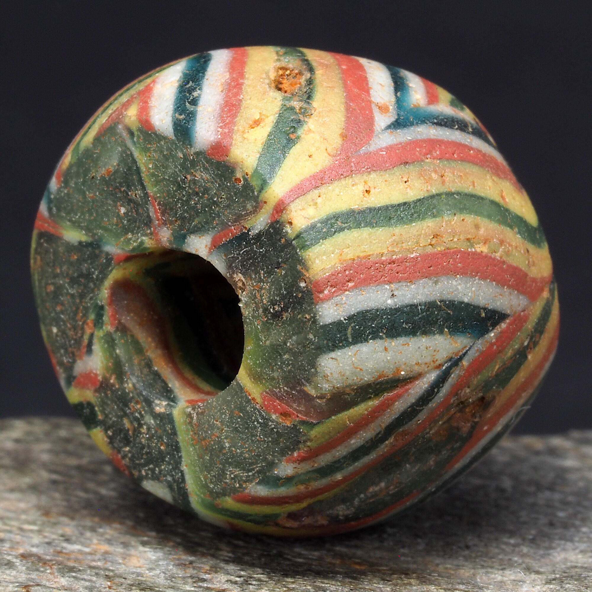 Ancient Islamic Mosaic Glass Bead Morfia – Medieval Polychrome Trade ...
