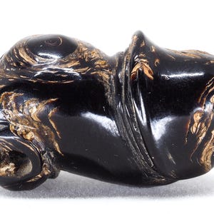Black coral Palad khik amulet pendant. Thai, Thailand. Tribal, ethnic jewelry