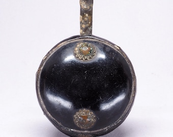Antique lacquered opium lidded box. c. Mid 20th, China