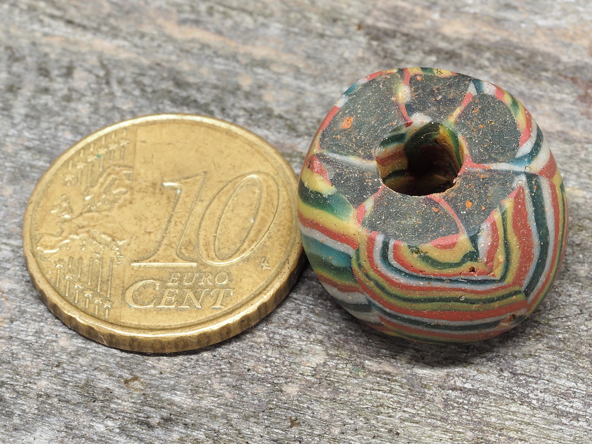 Ancient Islamic Morfia Glass Bead: West Asia Tribal Jewelry (900-1200 ...