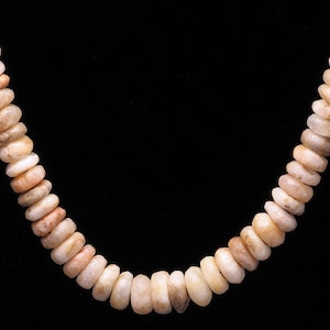 Neolithic quartz beads strand. 9’’. Western Africa. Tribal, ethnic jewelry