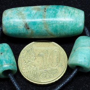 3 Ancient amazonite beads. Mauritania. Tribal, ethnic jewelry image 9