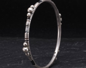 Antique silver bracelet “mizam”. Mauritania. Tribal, ethnic jewelry