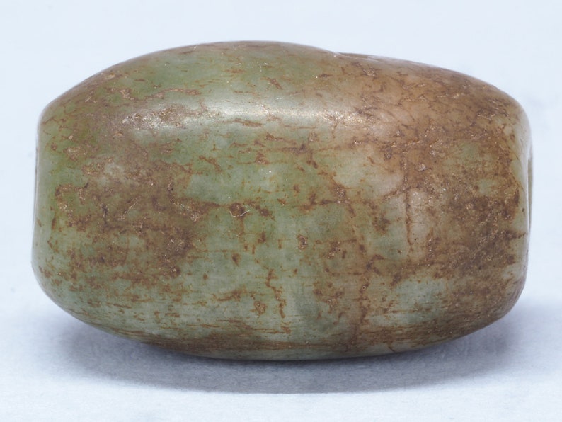 23 x 15 mm Tribal Ancient amazonite stone bead Morocco ethnic jewelry