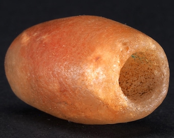 Ancient Calcite Bead, Large Neolithic Stone Focal, Rare Excavated Authentic Prehistoric Tribal Artifact