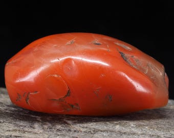 Pema Raka Bead Antique Indo Tibetan Carnelian – Ancient Trade Beads Strand – Tribal Jewelry