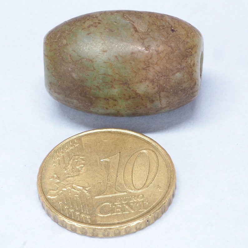 23 x 15 mm Tribal Ancient amazonite stone bead Morocco ethnic jewelry