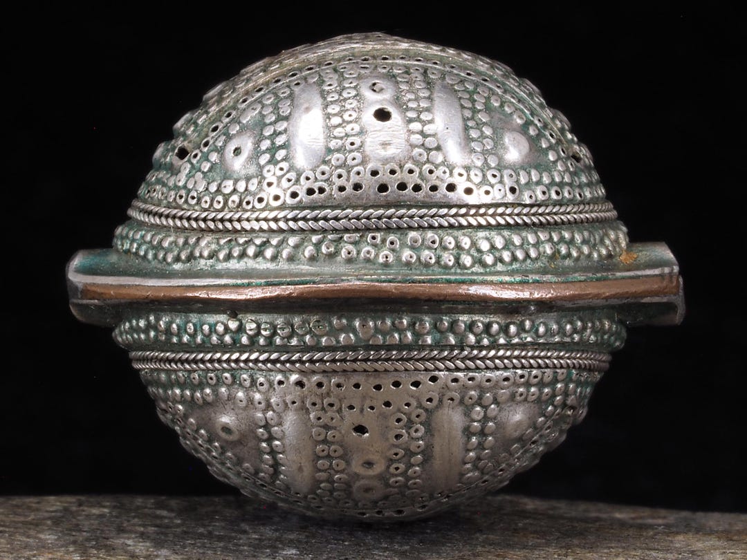 Antique Agrab Al Fadda Silver Bead Mauritania Tribal Ethnic Collectible ...