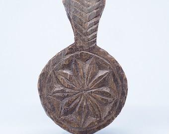Antique wooden catle amulet. Early 20th c. Swat Valley, Pakistan. Tribal, ethnic jewelry
