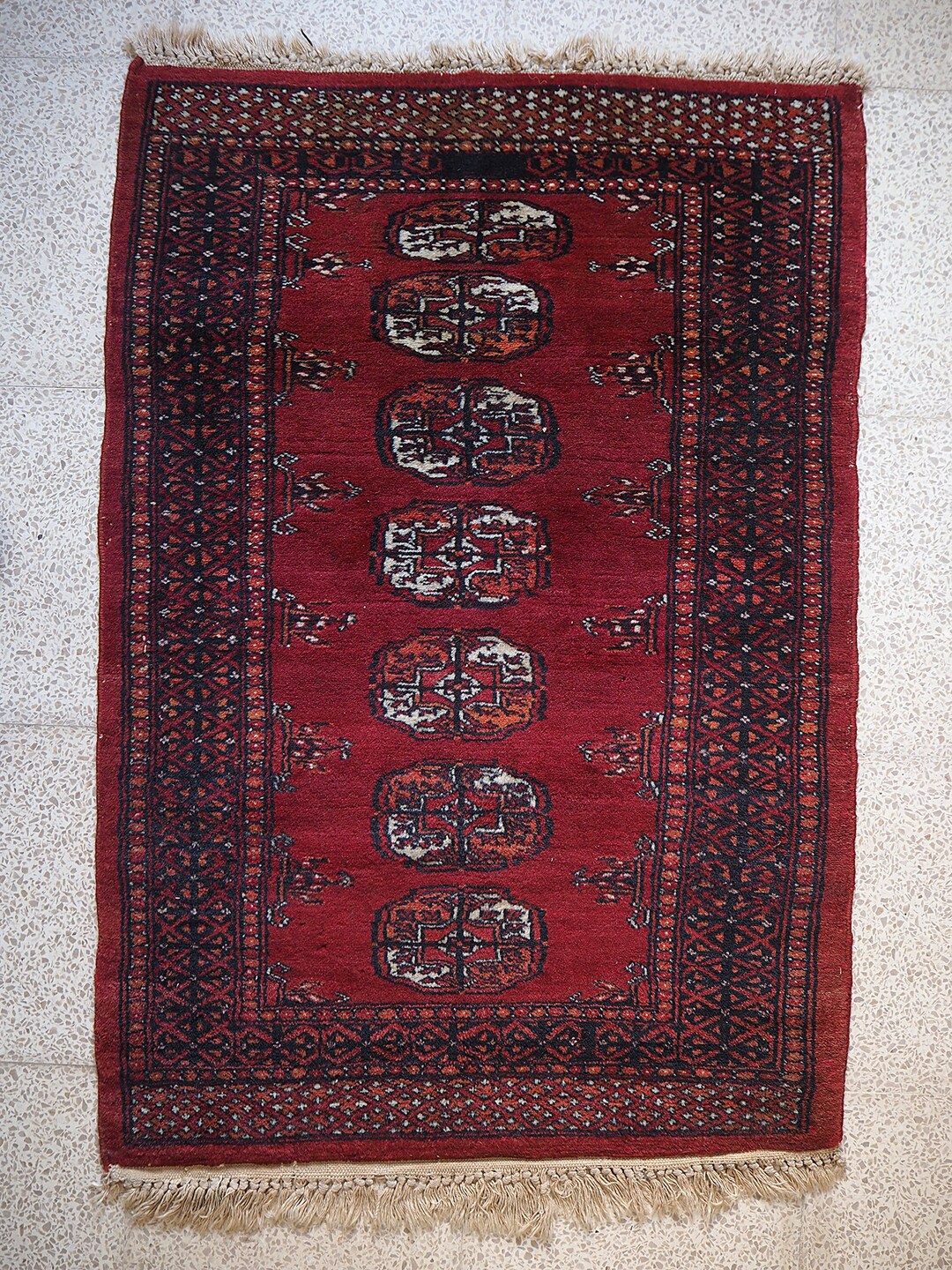 Vintage Ersari Rug. Central Asia. 3' X 2'. Mid 20th C. - Etsy