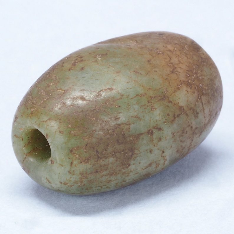 23 x 15 mm Tribal Ancient amazonite stone bead Morocco ethnic jewelry