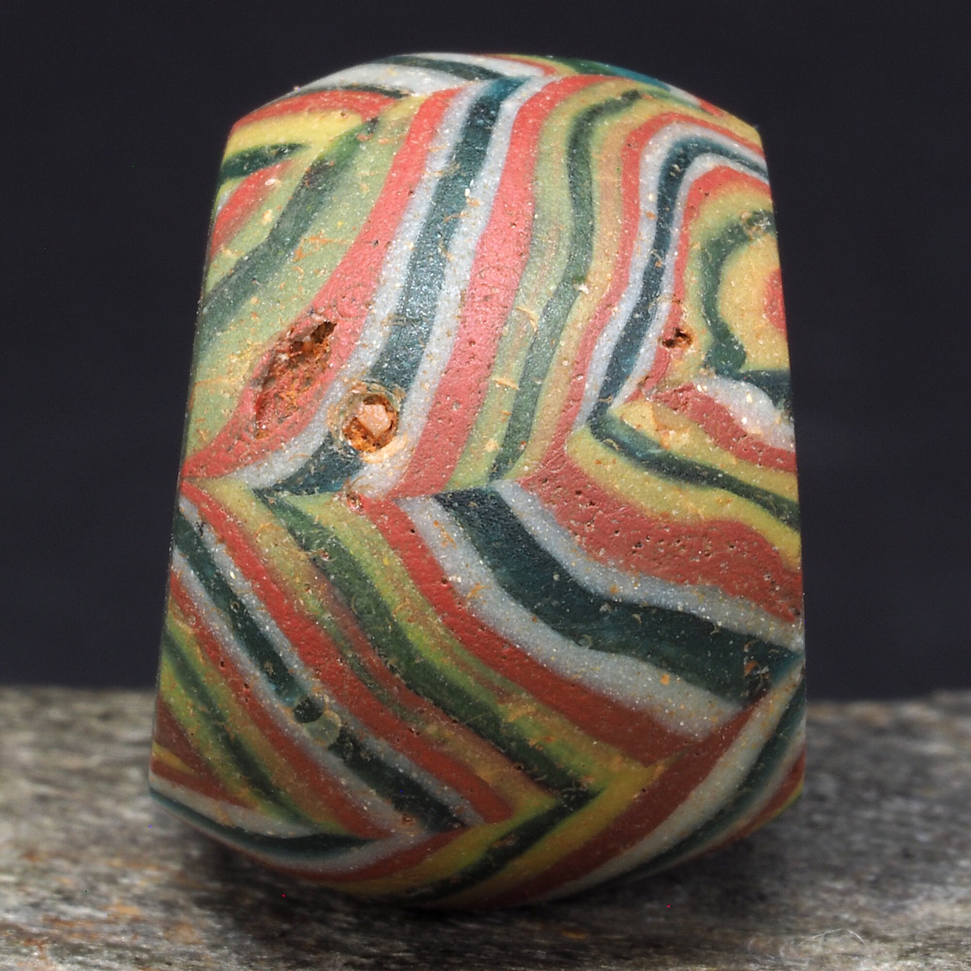 Ancient Islamic Mosaic Glass Bead Morfia – Medieval Polychrome Trade ...
