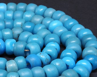 Antique Dutch glass beads strand. Germany. 24”. 1800s. African Trade