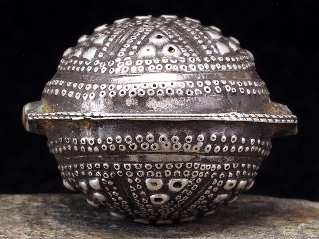 Antique Agrab Al Fadda Silver Bead Mauritania Tribal Ethnic Collectible ...