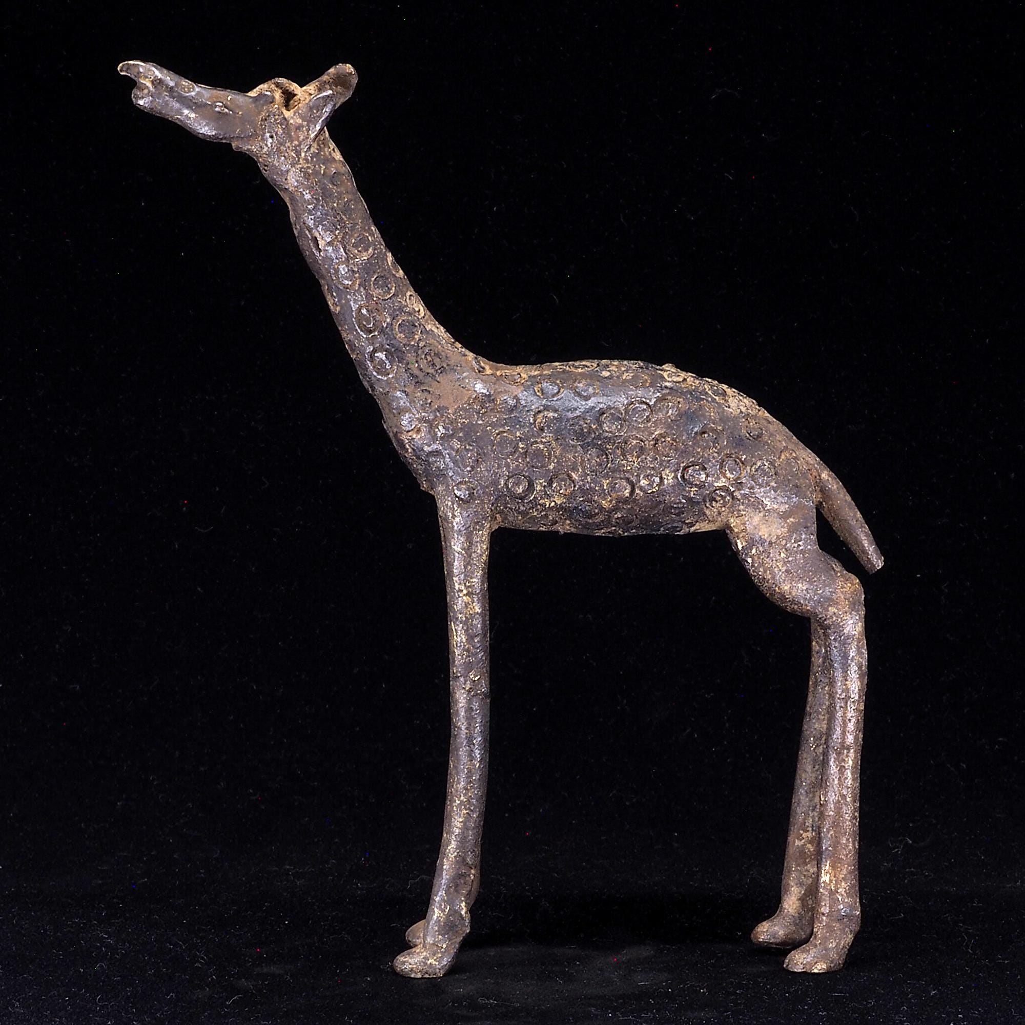 キリンのブロンズ像。マリ、アフリカ。民族、部族 - Etsy 日本