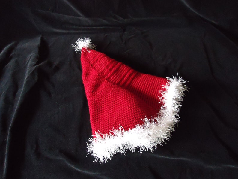 Handmade gifts Hand crocheted item Free Shipping handmade hat Burgundy children size Santa Hat Handmade Crochet hat Santa/'s helpers