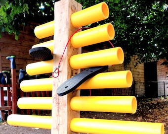 Flipflopaphone tree. Pentatonic, Garden, Playground instrument.