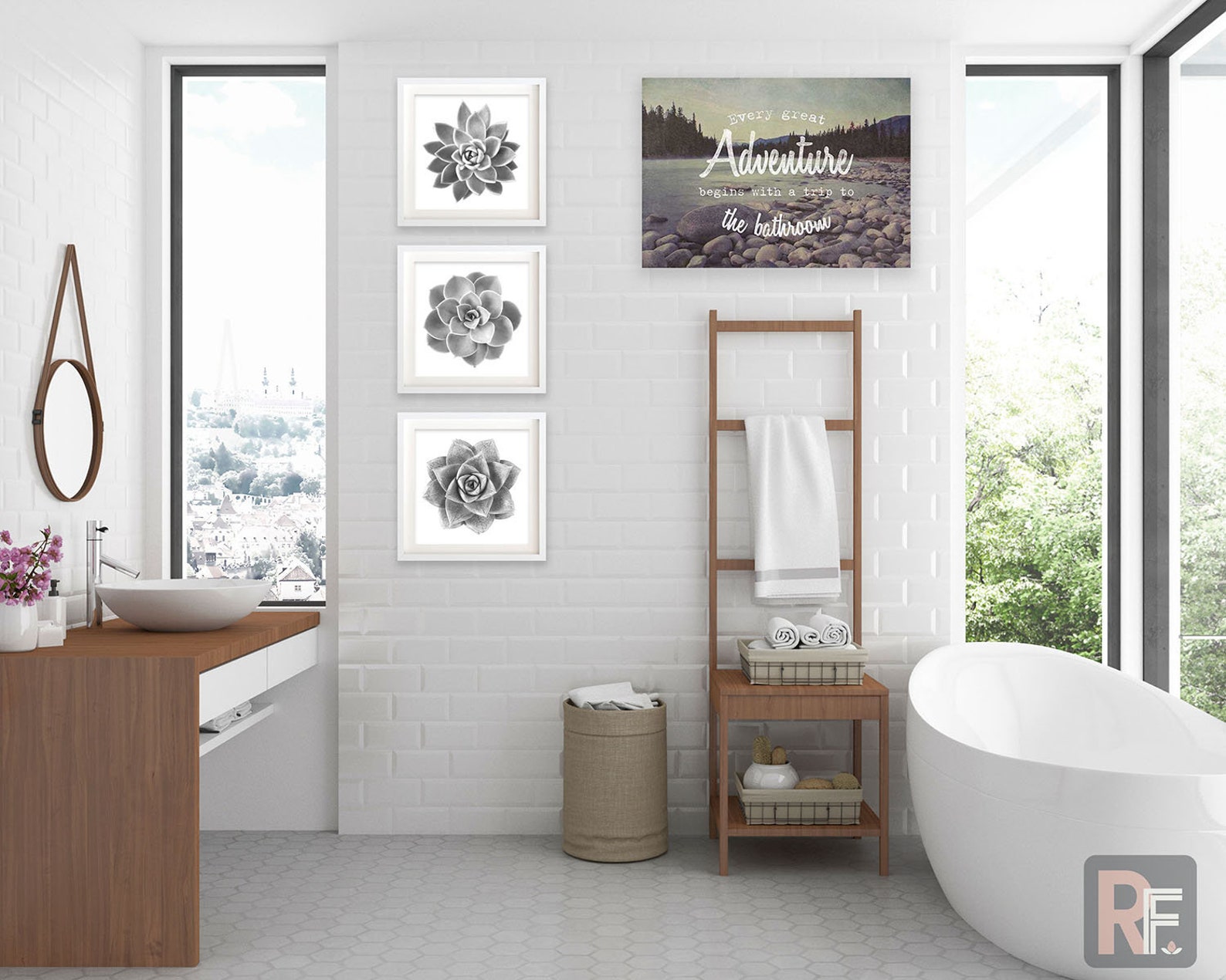 Toilet wall art print Bathroom art Etsy