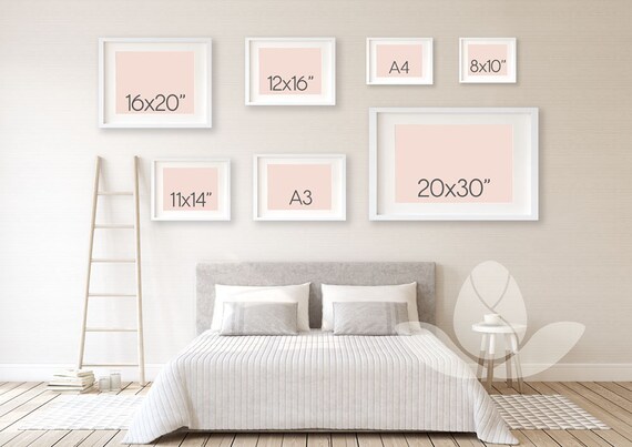 Pastel Blue Bedroom Decor Floral Wall Art Print Hydrangea Flower Print