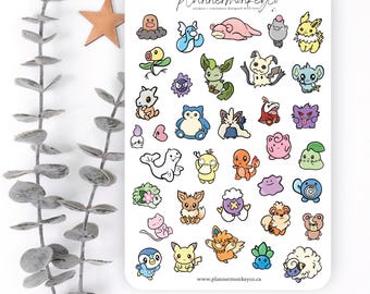 Mini Adesivos Decorativos para Planejador de Bolso Variado