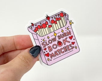 Slow Burn Book Matches Vinyl Die Cut | Matte