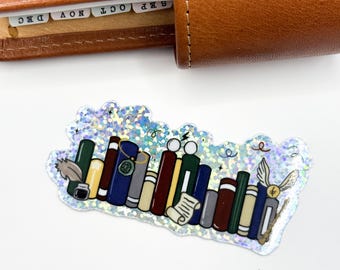 Ministry Of Plans Doodle Books Vinyl Die Cut Sticker | Holographic Glitter