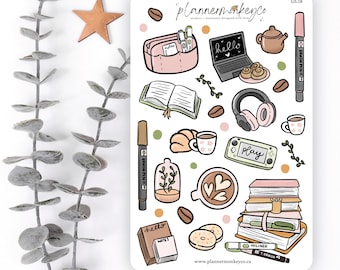 Cozy Hobby Cafe Deco Stickers
