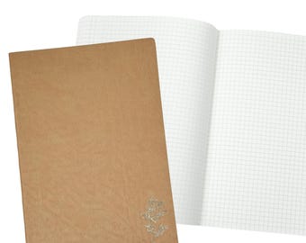 A5 | Brown Freely Noted + (416 páginas) | Caderno de papel Tomoe River