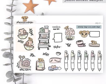 Folha de adesivos gigantes Woodland Stationery