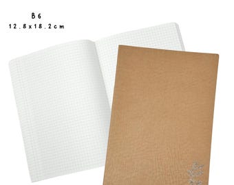 B6 | Brown Freely Noted + (416 páginas) | Caderno de papel Tomoe River