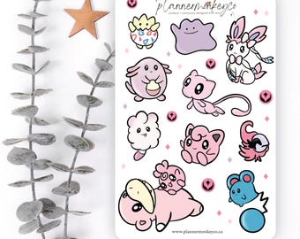 Adesivos decorativos para planner de bolso Fairy Pocket Planner Pals