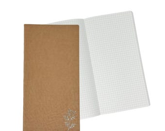 Semanas | Anotações Livres de Brown (208 páginas) | Caderno de Papel Tomoe River