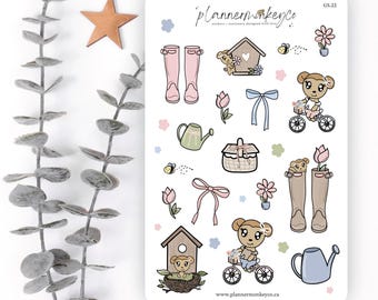 Adesivos decorativos variados da Macy para a primavera