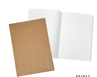 Pocket | Brown Freely Notation (208 páginas) | Caderno de papel Tomoe River