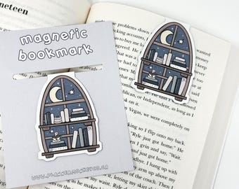 Midnight Stationery Bookshelf Magnetic Bookmark